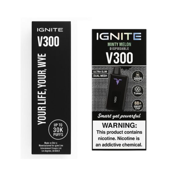 Vaper Ignite V300 - Minty Melon - 30.000 Puff