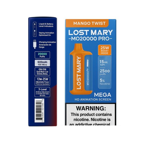 Vaper Lost Mary Pro – Mango Twist - 20.000 Puff