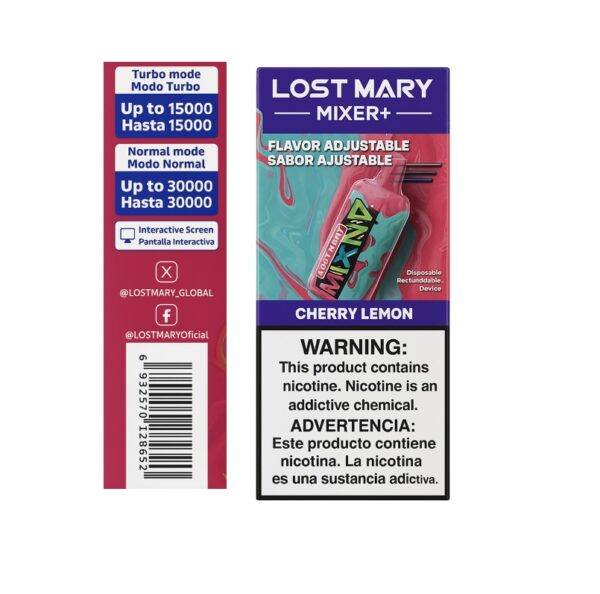 Vaper Lost Mary Mixer – Cherry Lemon - 30.000 Puff