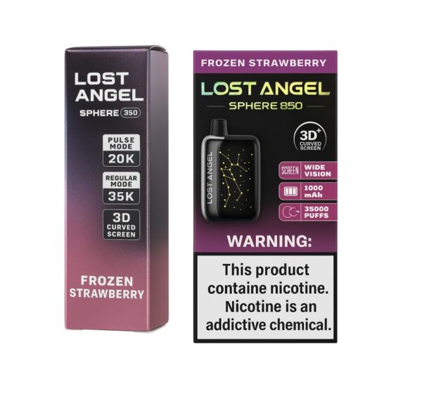 Vaper Lost Angel Sphere 350 – Frozen Strawberry - 35.000 Puff