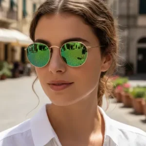 Lentes De Sol Rb3447 Round Metal Polarizado 112/p9 - Talle M