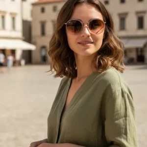 Lentes De Sol Rb3647 Round Double Bridge 9069/a5 - Talle M