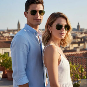 Lentes De Sol Rb8136 Caravan Titanio 9143 - Talle M Unisex