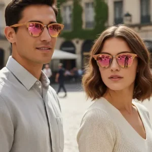 Lente De Sol Rb3016 Clubmaster Madera 1219/7o Unisex Talle M