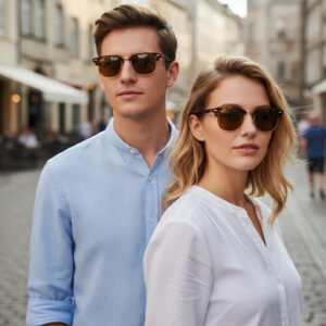 Lentes De Sol Rb3016 Clubmaster Fleck 1160 - Talle M Unisex