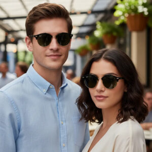 Lentes De Sol Rb4346 Clubround Double Bridge 901 Unisex