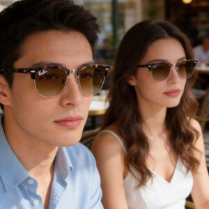 Lentes De Sol Rb3716 Clubmaster Metal 9008/51 Unisex Talle M