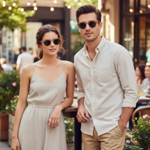 Lente De Sol Rb4246 Clubround Madera 1181/58 Unisex Estándar