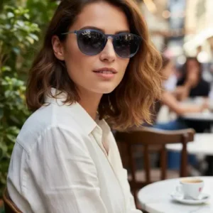 Lentes De Sol Rb4171 Erika Traslucido 6515/4l - Talle M