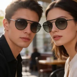 Lentes De Sol Rb3614 Round Double Bridge Blaze 148/11 Unisex