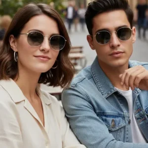 Lentes De Sol Rb3447 Round Metal 003/32 - Talle M Unisex