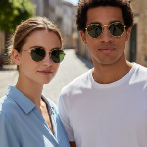 Lente De Sol Rb3532 Round Plegable 001 - Unisex Talle Unico