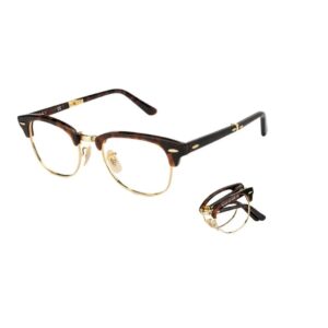 Armazón Rb Clubmaster Plegable C/cristales Graduados Talle M