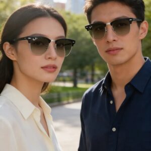 Lentes De Sol Rb3716 Clubmaster Metal 9004/71 Unisex Talle M